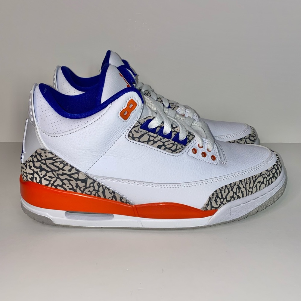 Nike Air Jordan 3 Retro ‘Knicks’ Mens Sz 9 New - Picture 3 of 7